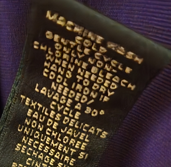 Ralph Lauren Purple Cowl Neck Dress - Size 8 - Picture 8 of 8